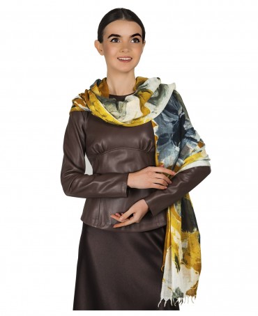 Палантин Женский W40-LA.PEINTURE/JAUNE